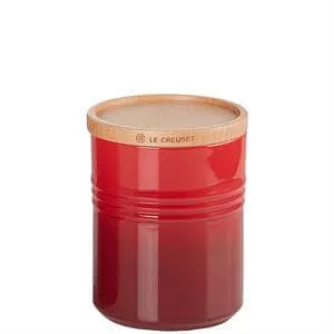 Le Creuset Stoneware Medium Storage Jar with Wooden Lid